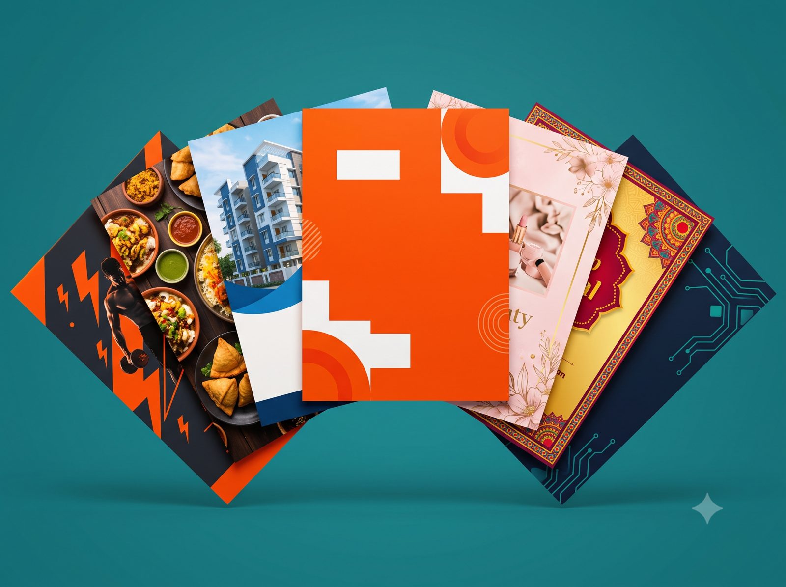 Flyer and pamphlet printing by RV Printing Hub, Delhi