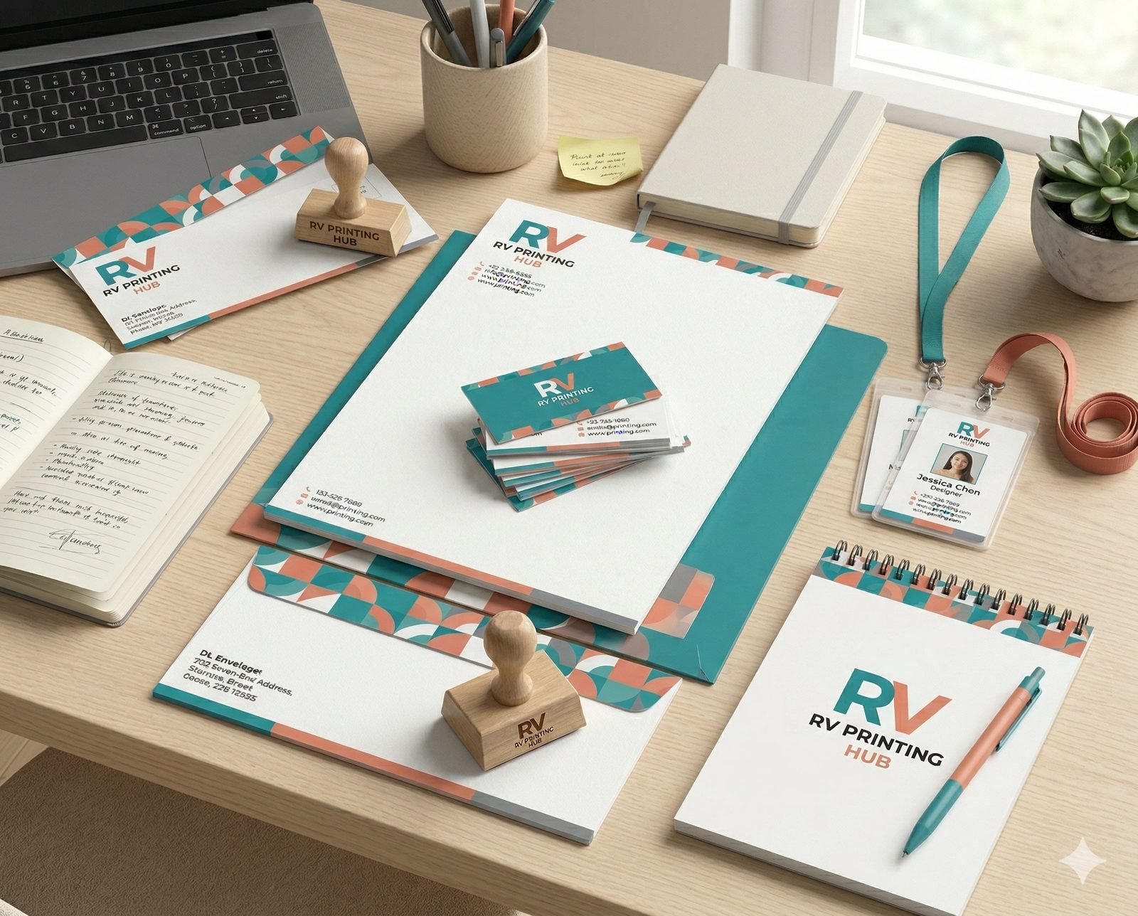 RV Printing Hub premium business stationery