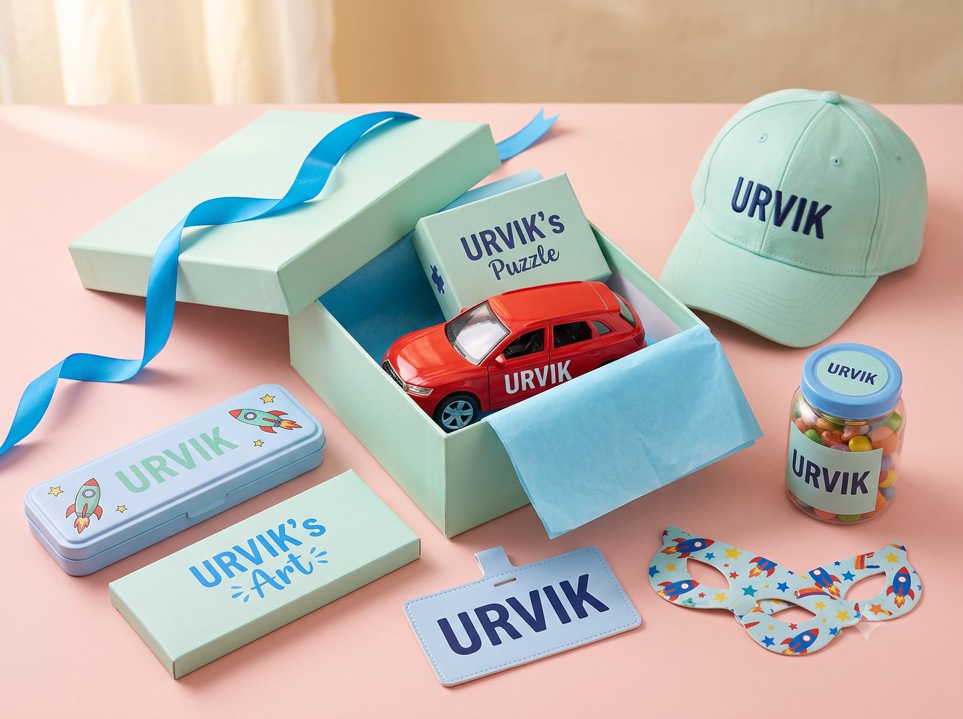 Personalised kids birthday return gift
