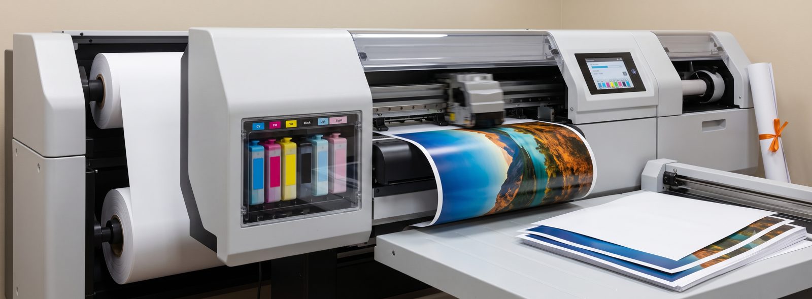 RV Printing Hub large-format press