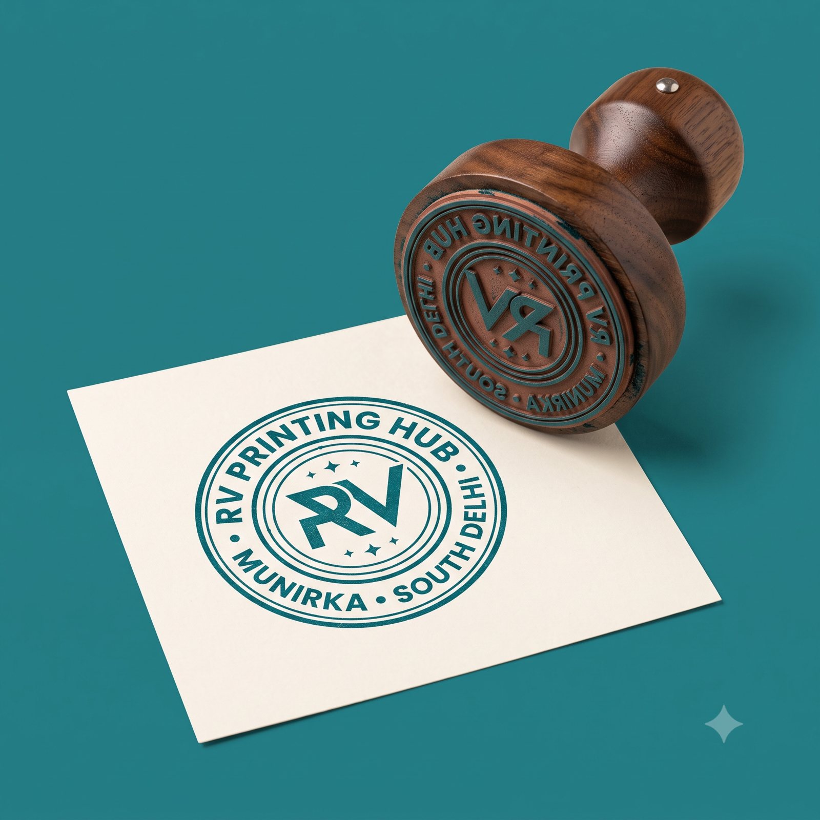 Round company seal