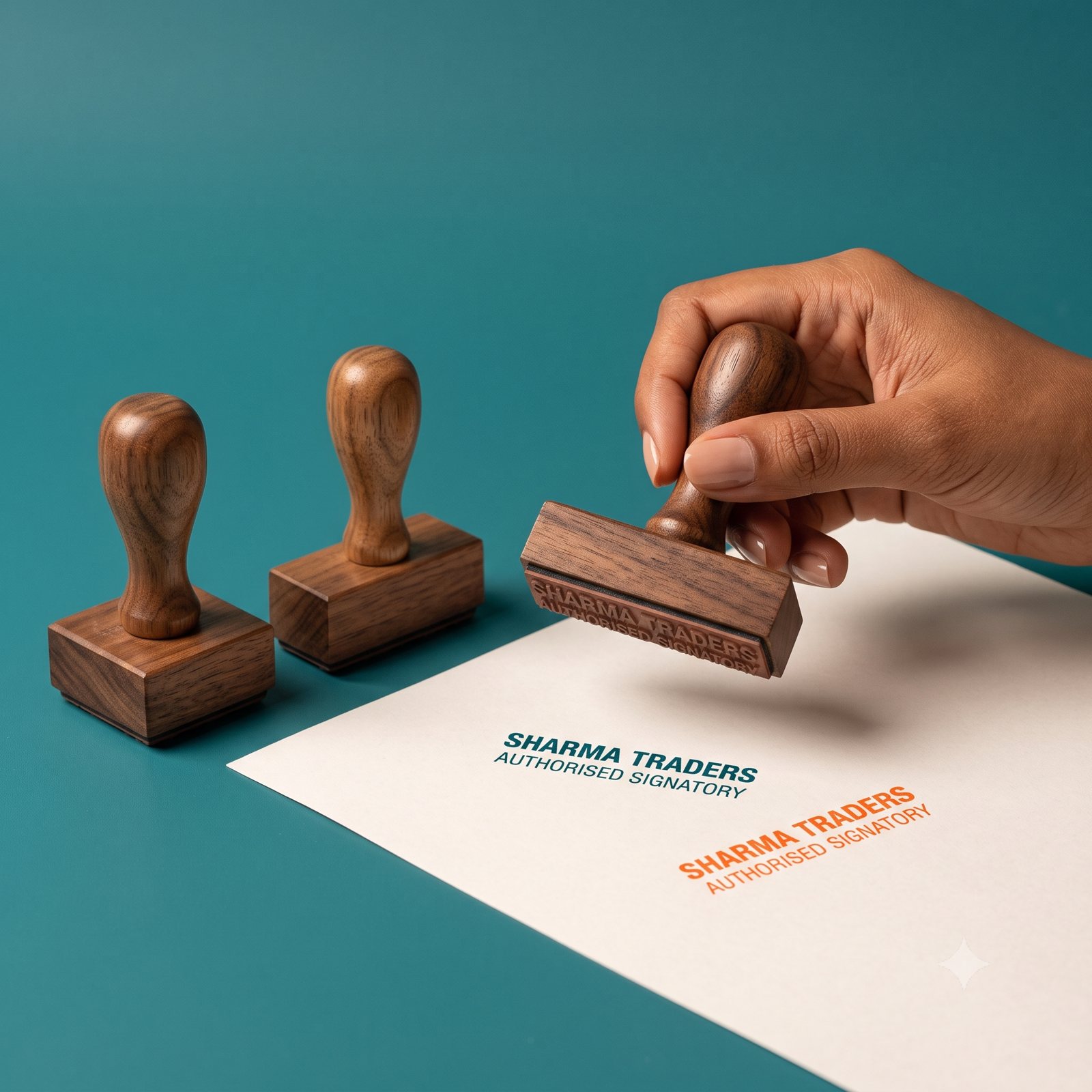 Wooden-handle stamp