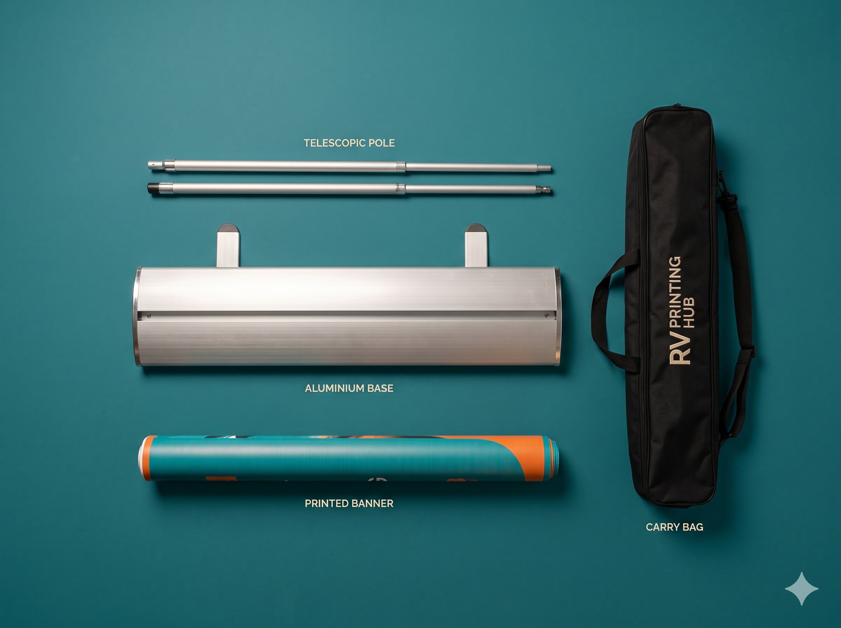 Standee aluminium stand and carry bag