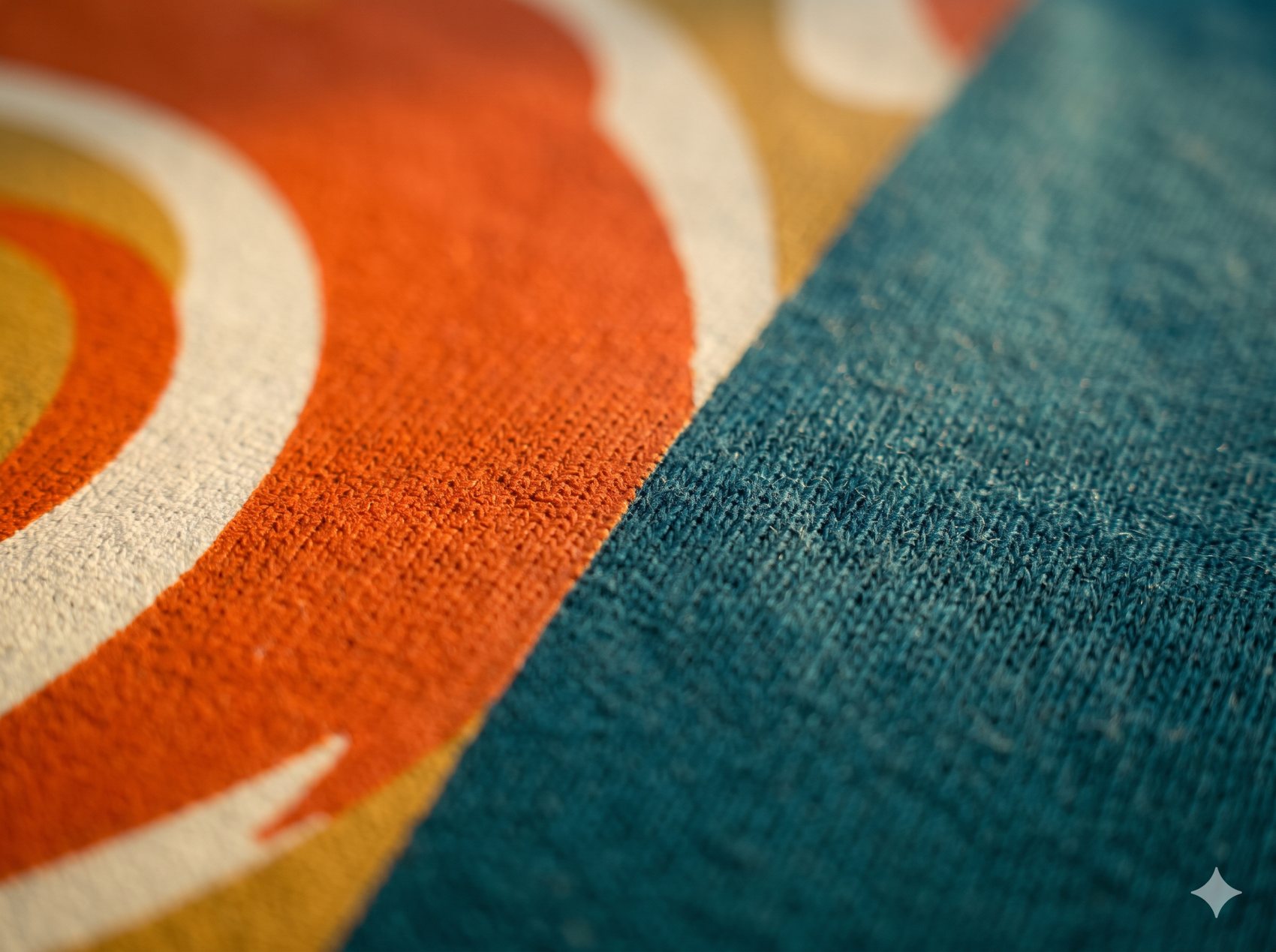 Close-up of print quality on a t-shirt